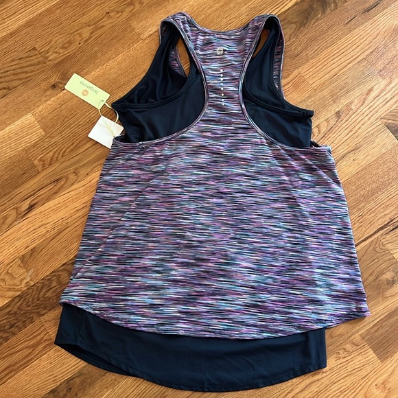 NWT Tangerine Brand Double Layer Workout Tank Size Small - Picture 2 of 5